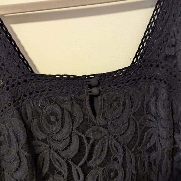 Unconventional Lace Whimsigoth Dress Crochet Solitaire Ravi Khosla Cutegoth Boho - Picture 3 of 7